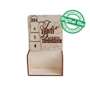 DXF, SVG file for laser Wooden Advent calendar Live today, Perpetual calendar, Christmas countdown, Days until Christmas, Material 3.2 mm