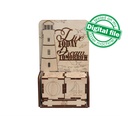 DXF, SVG file for laser Wooden Advent calendar Live today, Perpetual calendar, Christmas countdown, Days until Christmas, Material 3.2 mm