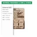 DXF, SVG file for laser Wooden Advent calendar Live today, Perpetual calendar, Christmas countdown, Days until Christmas, Material 3.2 mm
