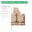DXF, SVG file for laser Wooden Advent calendar Moose, Perpetual calendar, Christmas countdown, Days until Christmas, Plywood or MDF 3.2 mm