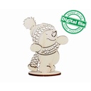 DXF, SVG file for laser Wooden Advent calendar, Christmas countdown, Snowman, Clock, Plywood or MDF 3.2 mm