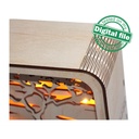 DXF, SVG files Light box Africa, Giraffe, elephant, lion, baobab, flexible plywood, Glowforge ready file, Material thickness 3.2 mm
