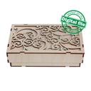 DXF, SVG files for laser Big set Snowflakes into gift box, 18 different design, Glowforge, Material thickness 3.2 mm