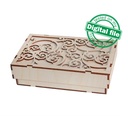 DXF, SVG files for laser Big set Snowflakes into gift box, 18 different design, Glowforge, Material thickness 3.2 mm