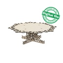 DXF, SVG files for laser Cake Stand, Paris Collection, Candy bar decor, Glowforge, Two different material thickness 3.2 / 6.4 mm