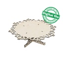 DXF, SVG files for laser Cake Stand, Paris Collection, Candy bar decor, Glowforge, Two different material thickness 3.2 / 6.4 mm