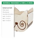 DXF, SVG files for laser Cat box, Crochet Storage Box, Knitting Yarn Box, Vector project, Glowforge, Material thickness 1/8 inch (3.2 mm)