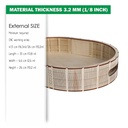 DXF, SVG files for laser Wooden Oval Tray, flexible plywood, Vector project, retro design, Glowforge ready file, Material thickness 3.2 mm