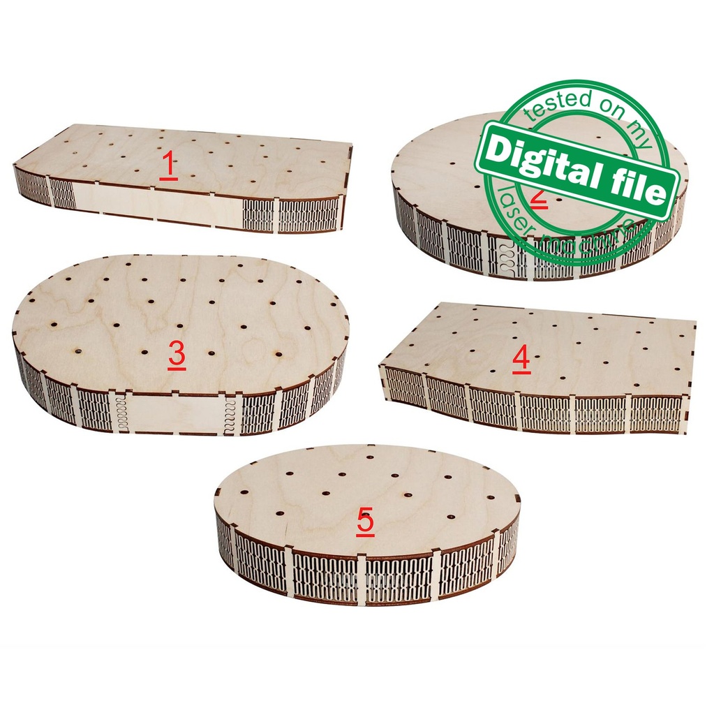 DXF, SVG files for laser Christmas Village, Super Big Set, Bundle of 59 pieces, Winter Scene, Glowforge, Plywood or MDF 3.2 mm