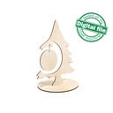 DXF, SVG files for laser Christmas decor, 3D Christmas tree, Vector project, Glowforge, Material thickness 1/8 inch (3.2 mm)