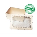DXF, SVG files for laser Large Wooden Box, A4 internal size, Memory Photo box, Glowforge, Two different material thickness 3.2 / 6.4 mm