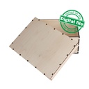 DXF, SVG files for laser Large Wooden Box, A4 internal size, Memory Photo box, Glowforge, Two different material thickness 3.2 / 6.4 mm