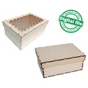 DXF, SVG files for laser Large Wooden Box, A4 internal size, Memory Photo box, Glowforge, Two different material thickness 3.2 / 6.4 mm