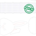 DXF, SVG files for laser Easter gift box Bunny, flexible plywood, tooth fairy box, Glowforge, Material thickness 1/8 inch (3.2 mm)