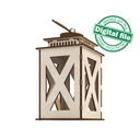 DXF, SVG files for laser Lantern Candle Holder, Five different designs, Outdoor, Indoor decor, Glowforge, Material 1/8 inch (3.2 mm)
