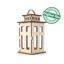 DXF, SVG files for laser Lantern Candle Holder, Five different designs, Outdoor, Indoor decor, Glowforge, Material 1/8 inch (3.2 mm)