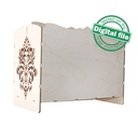 DXF, SVG files for laser Magazine holder, Storage paper, Home Office, Glowforge, Two different material thickness 3.2 / 6.4 mm
