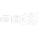 Bretzel, Winter, Christmas, New Year, 3 Sizes, Digital STL File For 3D Printing, Polymer Clay Cutter, Earrings, Cookie, sharp, strong edge