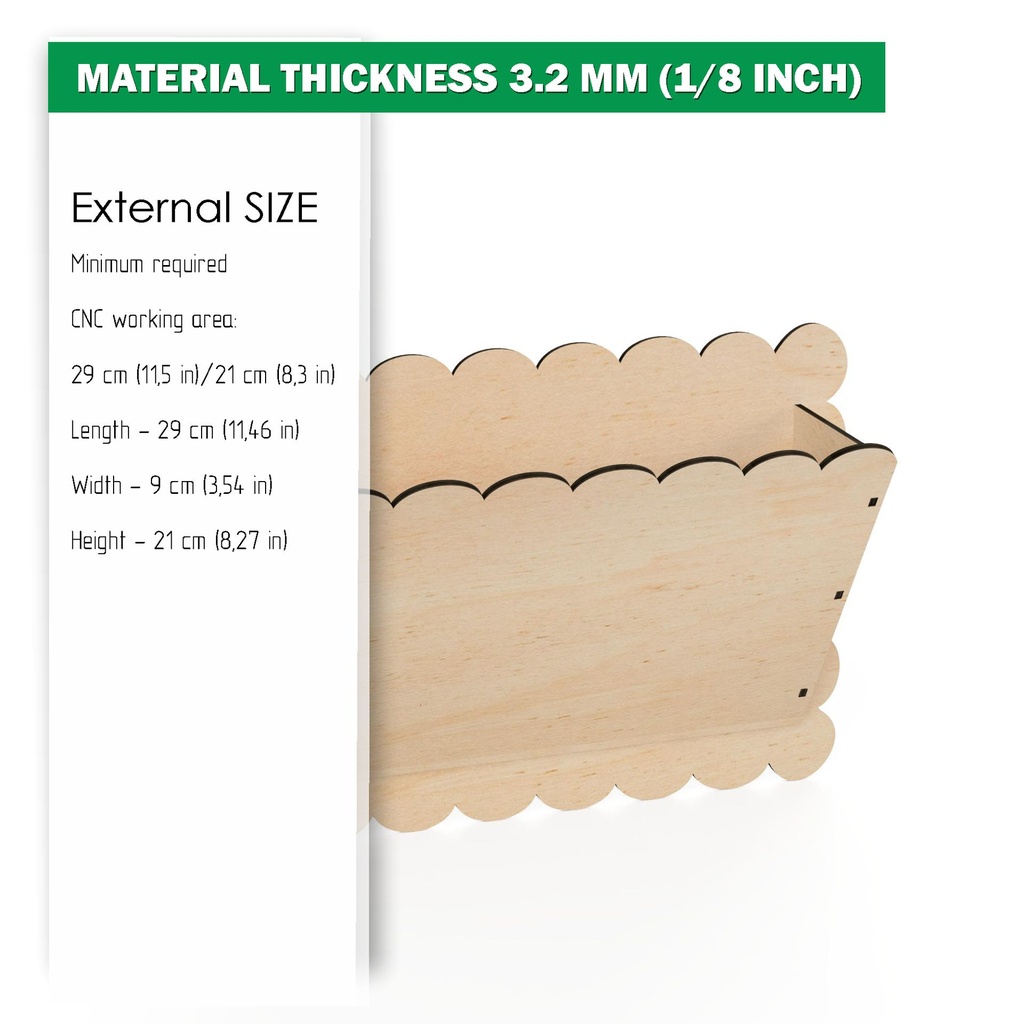 DXF, SVG files for laser Magazine storage Rack wall, Magazine holder, Vector project, Glowforge, Material thickness 1/8 inch (3.2 mm)