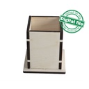 DXF, SVG files for laser Pen Holder, Home Office, Desktop Organizer, Gift for teacher, Glowforge, Two material thickness 3.2 / 6.4 mm