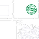 DXF, SVG files for laser Wedding card box, money box, Vector projects, Glowforge, Engagement Card Box, Wedding Decor 1/8 inch (3.2 mm)
