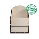 DXF, SVG files for laser Wooden Drawer box Desk Organiser, Home Office, svg Files, Glowforge, Two different material thickness 3.2 / 6.4 mm