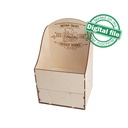 DXF, SVG files for laser Wooden Drawer box Desk Organiser, Home Office, svg Files, Glowforge, Two different material thickness 3.2 / 6.4 mm