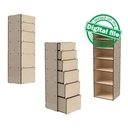 DXF, SVG files for laser Tall Wooden Chest of Drawers, Box Storage, different boxes, desk organization ideas, Material 3.2 mm (1/8'')