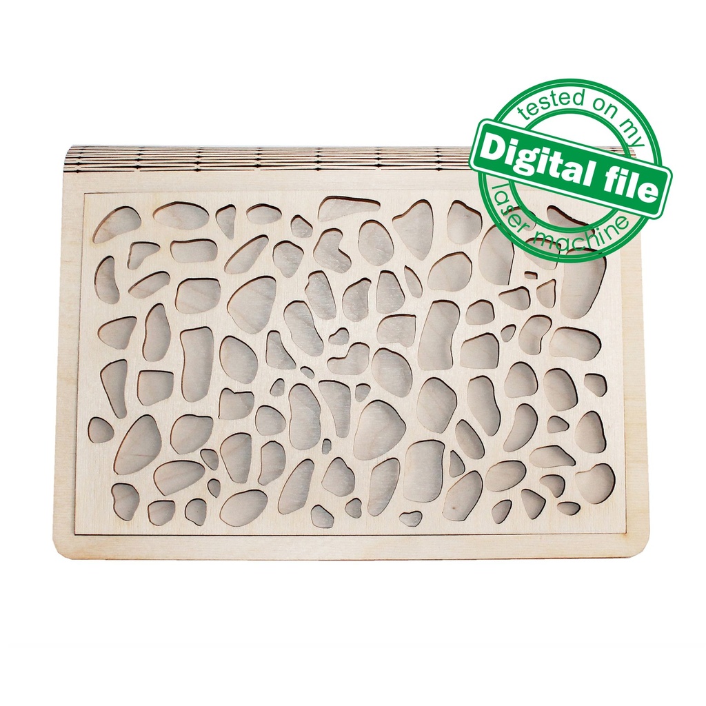 DXF, SVG files for laser Wooden clutch bag, 4 Different panel, Mother day, Bridesmaid gift,Flower basket, Glowforge, Material 1/8'' (3 mm)
