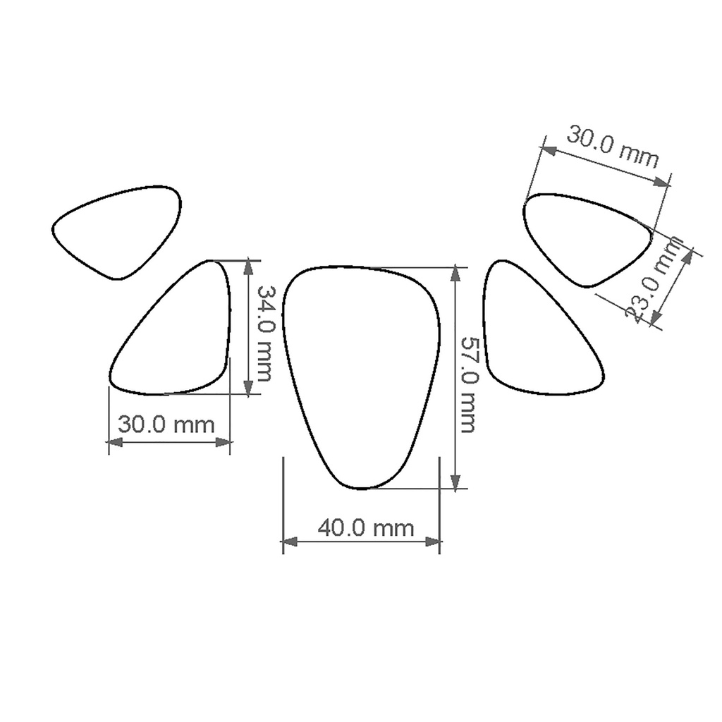 Full neck organic style # 1, Digital STL File For 3D Printing, Polymer Clay Cutter, Jewelry making tools, Necklace, 5 different designs