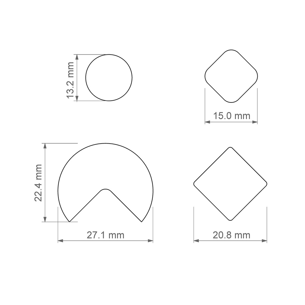 Geometric Combo #4, Boho Style, Digital STL File For 3D Printing, Polymer Clay Cutter, Earrings, 4 different designs