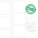 Halloween Interchangeable Decorative wooden sign, Fall Leaning Sign File SVG, DXF, PDF,  Tiered Tray, Glowforge, Laser Cut