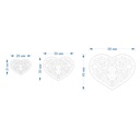 Heart with keyhole, Love, St valentine's, 3 Sizes, Digital STL File For 3D Printing,Polymer Clay Cutter,Earrings, Cookie, sharp, strong edge