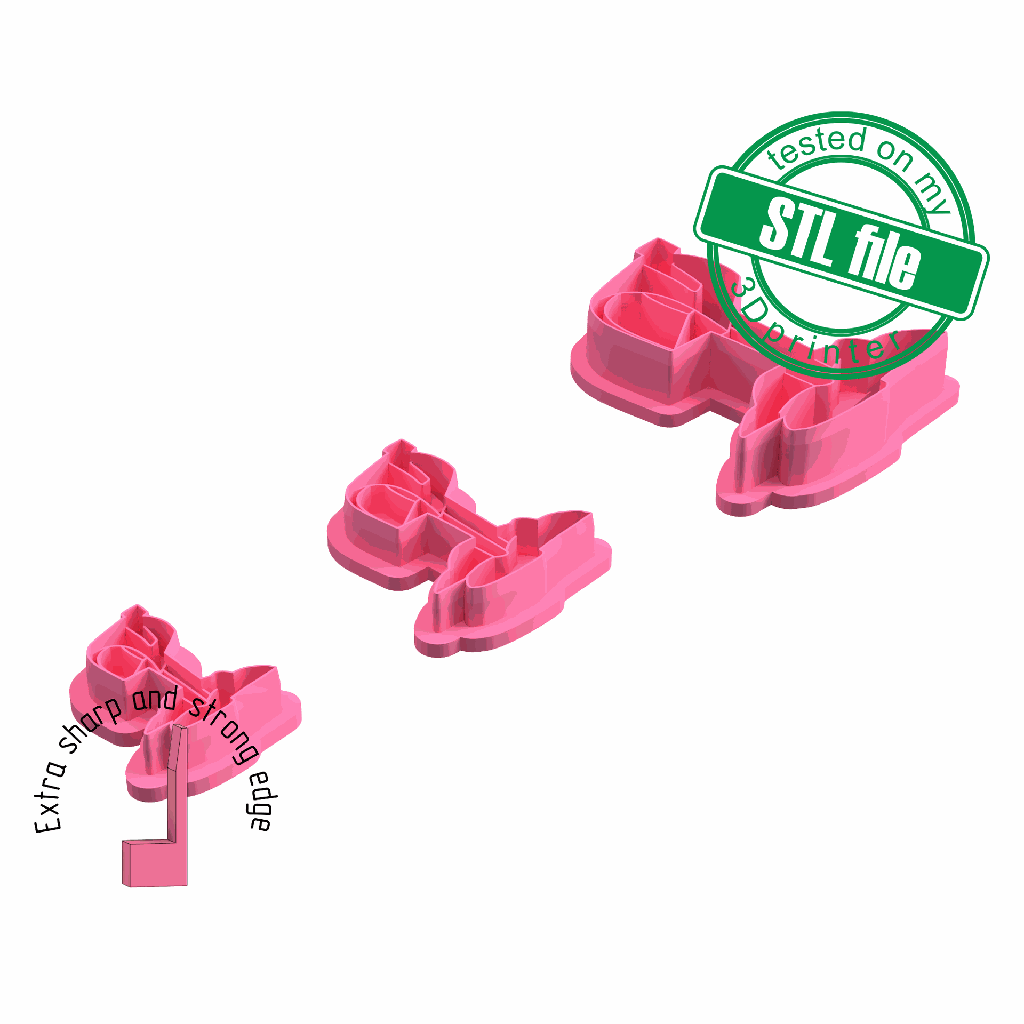 Mailbox, Christmas, Winter, 3 Sizes, Digital STL File For 3D Printing, Polymer Clay Cutter, Earrings, Cookie, sharp, strong edge