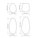 Organic Combo #1, Digital STL File For 3D Printing, Polymer Clay Cutter, Earrings Gemstone, 4 different design