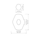 Organic Combo #14, Rounded Polygon with Window, Digital STL File For 3D Printing, Polymer Clay Cutter, Earrings, 2 different designs