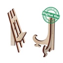 SVG, DXF, PDF Laser cut files Mini Easel Stand for Tiered Tray Decor, Two different design for Glowforge lasers, Material thickness 3.2 mm