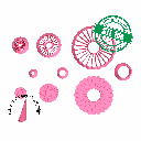 Scallop Flower, Chamomile and circle, Digital STL File For 3D Printing, Polymer Clay Cutter, Studs, Earrings, Cookie, sharp, strong edge