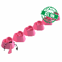 Valentine Heart stamps, Conversation #3, 6 designs, Digital STL File For 3D Printing, Polymer Clay Cutter, Earrings,Cookie,sharp,strong edge
