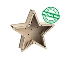 DXF, SVG files for laser, DIY Marquee Star Light, Lightbox, Shadow Box, Template, Glowforge, Material thickness 1/8 inch (3.2 mm)