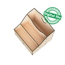 DXF, SVG Files for Laser Desktop Organizer Box, Drawer Storage, Display for Craft Tools, Paper, Magazine, Material 1/8"(3.2mm)
