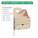 DXF, SVG Files for Laser Desktop Organizer Box, Drawer Storage, Display for Craft Tools, Paper, Magazine, Material 1/8"(3.2mm)