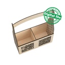 Wine box laser template, svg file, Glowforge, Cricut, Silhouette Cameo Cut Vector,Two different material thickness 3.2 mm / 6.4 mm
