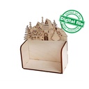 DXF, SVG file for laser Wooden Advent calendar Village, Perpetual calendar, Christmas countdown, Days until Christmas, Plywood or MDF 3.2 mm