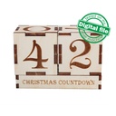 DXF, SVG file for laser Wooden Advent calendar Village, Perpetual calendar, Christmas countdown, Days until Christmas, Plywood or MDF 3.2 mm