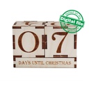 DXF, SVG file for laser Wooden Advent calendar Village, Perpetual calendar, Christmas countdown, Days until Christmas, Plywood or MDF 3.2 mm