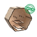 DXF, SVG files for cutting Piggy bank, personalized money box, Travel fund, Nursery decor, Laser or plotter, Two Material 1/8''(3mm) and 2mm