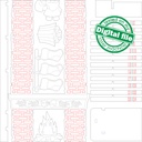 DXF, SVG file for laser Advent calendar, Christmas decoration, Christmas countdown, Glowforge, Plywood or MDF 3 mm