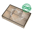 DXF, SVG files for Laser Cut Box with Sliding Lid, Drawers, Souvenir, Small Items Storage, Memorabilia, calligraphy, Material 1/8'' (3.2 mm)