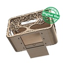 DXF, SVG files for laser cutting Wedding card box, Family tree, money box, Engagement Box, Wedding Decor, Piggy bank, Material 1/8''(3.2 mm)